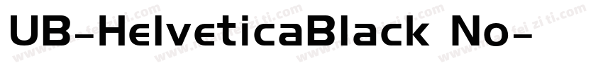 UB-HelveticaBlack No字体转换